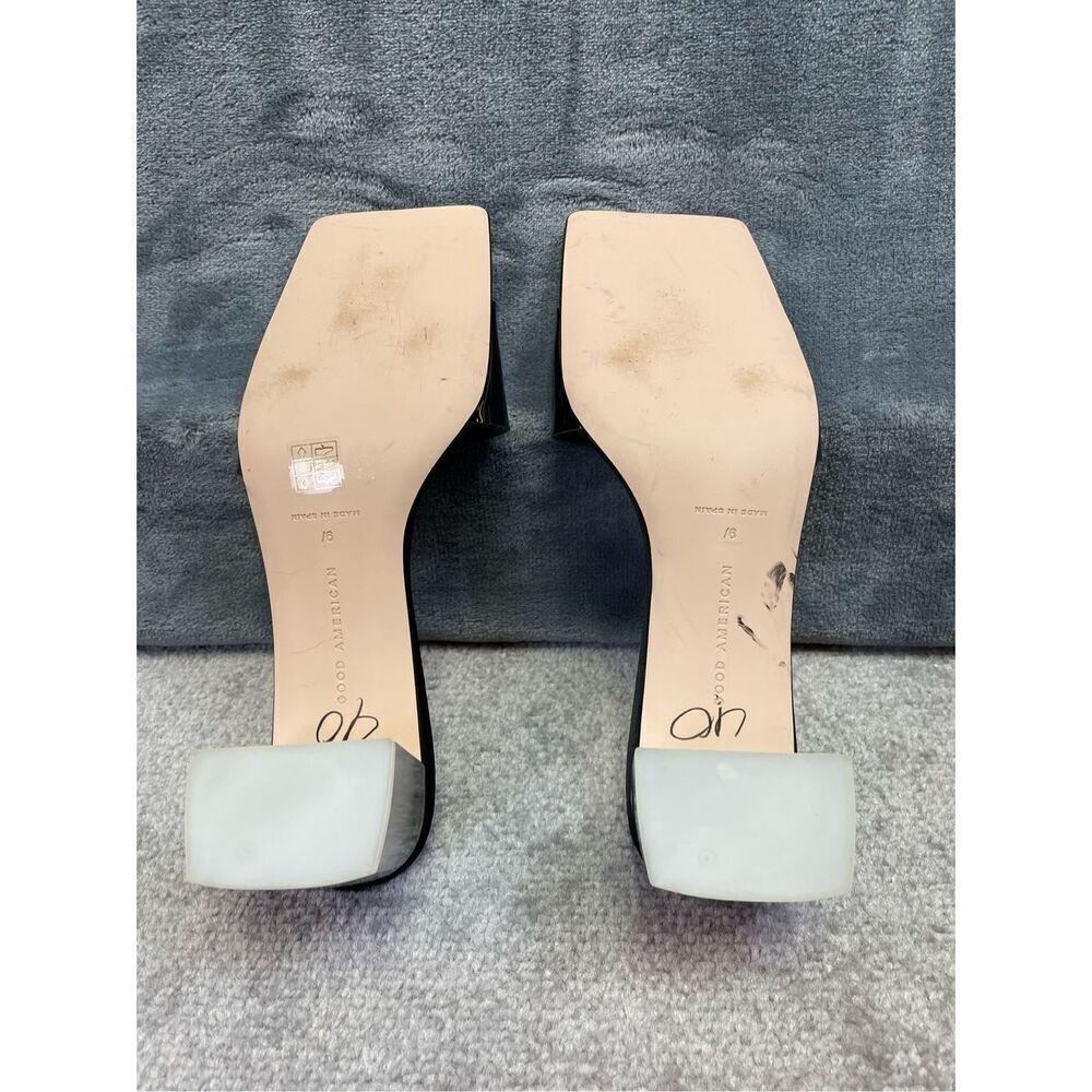 Good American Womens Block Heel Slide Sandal Black Size 9.5 NWOT - Picture 8 of 10